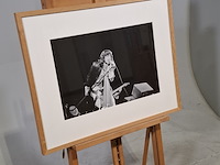 Foto in lijst, rolling stones concert zuiderpark, mick jagger in actie - afbeelding 2 van  6