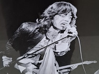 Foto in lijst, rolling stones concert zuiderpark, mick jagger in actie - afbeelding 4 van  6