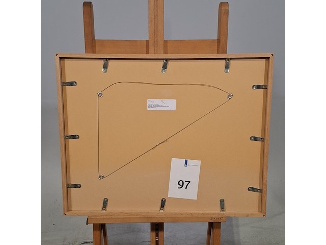 Foto in lijst, wiel van der randen, kinderen in schoolbank, 1937 - afbeelding 6 van  7