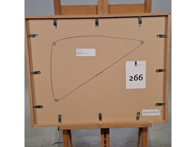 Foto in lijst, willem van de poll, brug bij vianen, 1952 - afbeelding 6 van  7