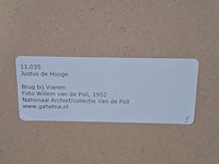 Foto in lijst, willem van de poll, brug bij vianen, 1952 - afbeelding 7 van  7