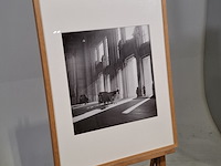 Foto in lijst, willem van de poll, paardenkoets bij het centraal station van milaan, 1936 - afbeelding 2 van  7