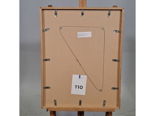 Foto in lijst, willem van de poll, paardenkoets bij het centraal station van milaan, 1936 - afbeelding 6 van  7