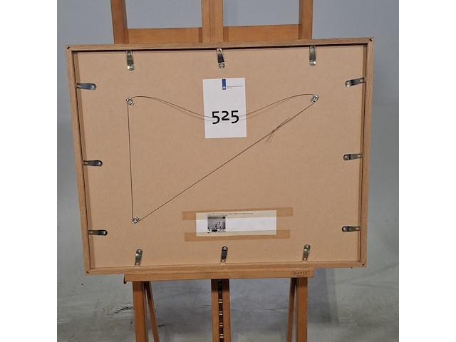 Foto in lijst, willem van de poll, vrouw bij waterpomp, costa del maresme - afbeelding 6 van  6