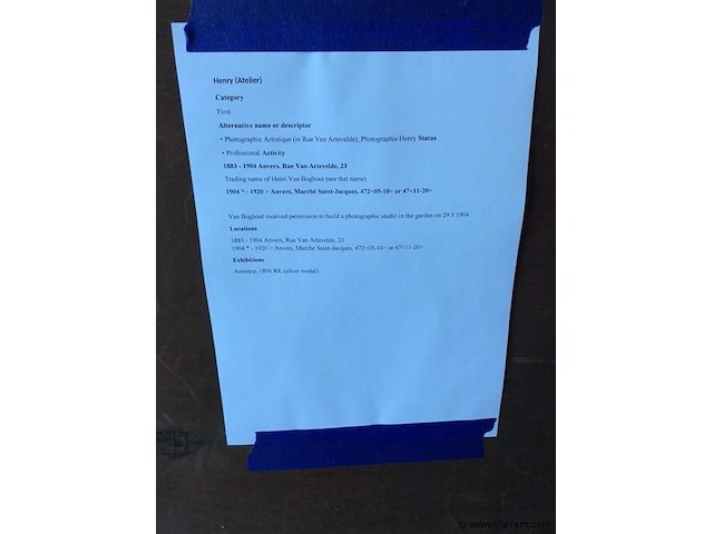 Foto ingekleurd atelier henry besch. 81/53 - afbeelding 5 van  5