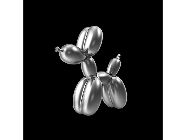 Foto koon´s ‘balloondog silver’ - afbeelding 1 van  2