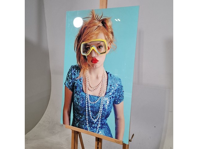 Foto op dibond, lois cohen, wanna snorkle? - afbeelding 3 van  4