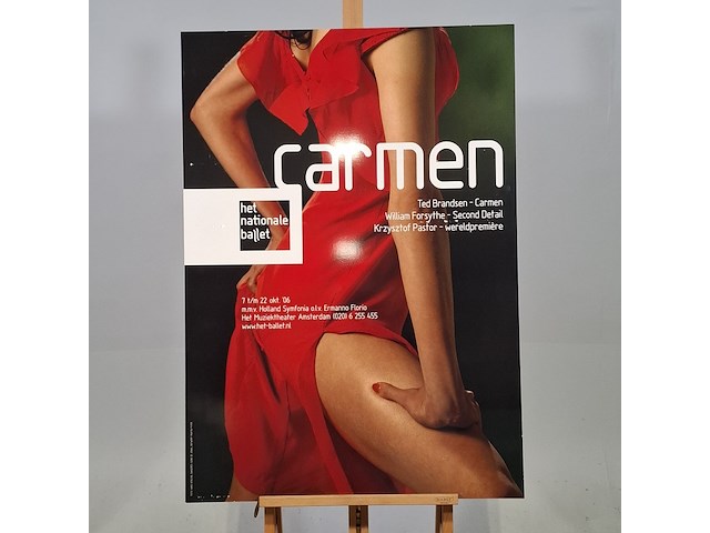 Foto op dibond, martin pyper, carmen, het nationale ballet - afbeelding 1 van  5