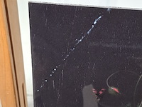 Foto op dibond, reproductie van rachel ruysch, stilleven met bloemen op een marmeren tafelblad - afbeelding 4 van  6