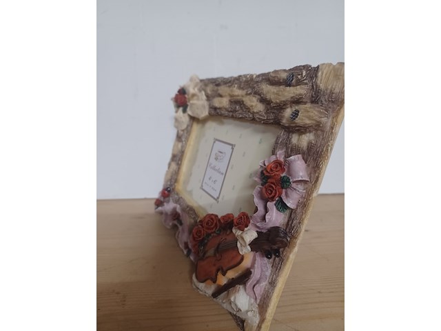 Fotolijst viool met bloemen nr j342 aantal 4 stuks. - afbeelding 5 van  5