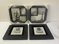 Fotolijsten en 3d frames voor schilderijen (4x)