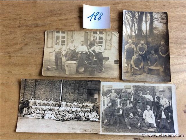 Foto's militairen 4stuks - afbeelding 1 van  2