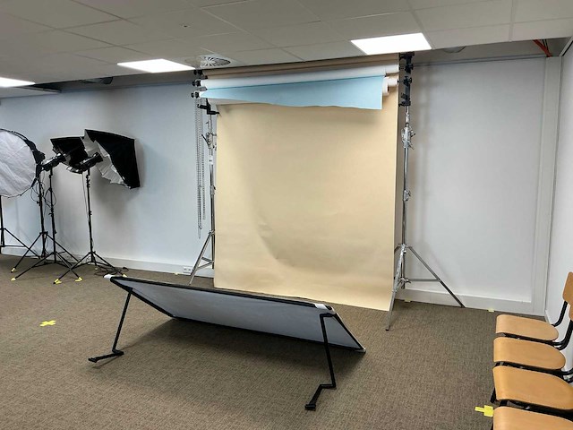 Fotostudio achtergrondset (2x) - afbeelding 1 van  8