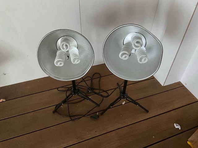 Fotostudiolampen (2x) - afbeelding 1 van  3