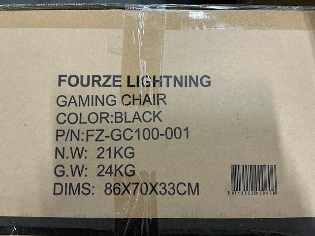 Fourze lightning gaming chair - afbeelding 3 van  3