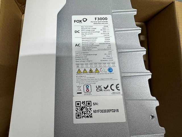 Foxess - f3000 - omvormer (3kw) - afbeelding 4 van  5