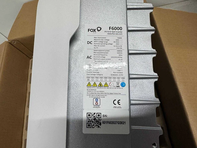 Foxess - f6000 - omvormer (6kw) - afbeelding 4 van  5