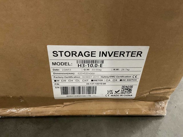 Foxess h3-10.0-e omvormer - afbeelding 5 van  5