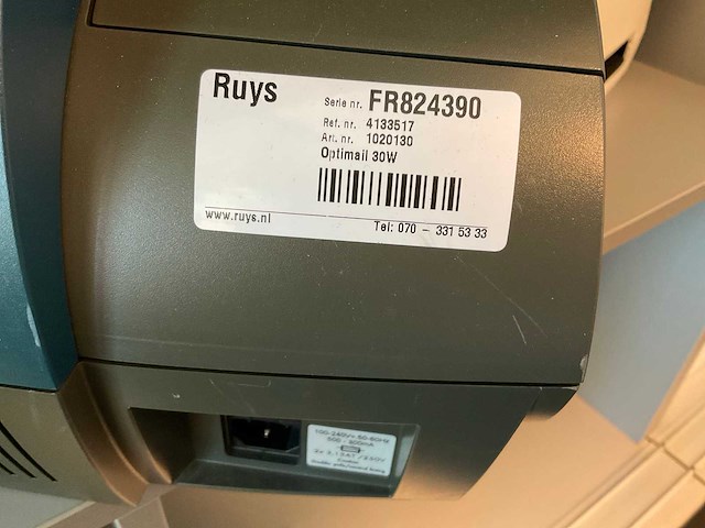 Fp optimall 30w frankeermachine (2x) - afbeelding 5 van  8