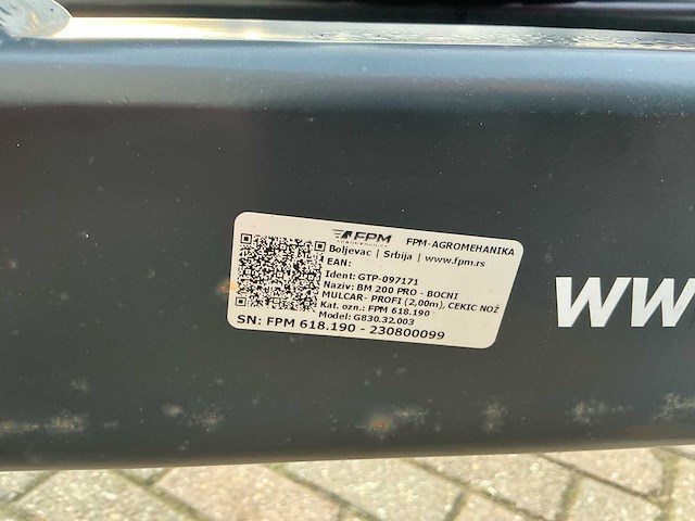 Fpm 618 190 / bm 200pro klepelmaaier - afbeelding 13 van  23