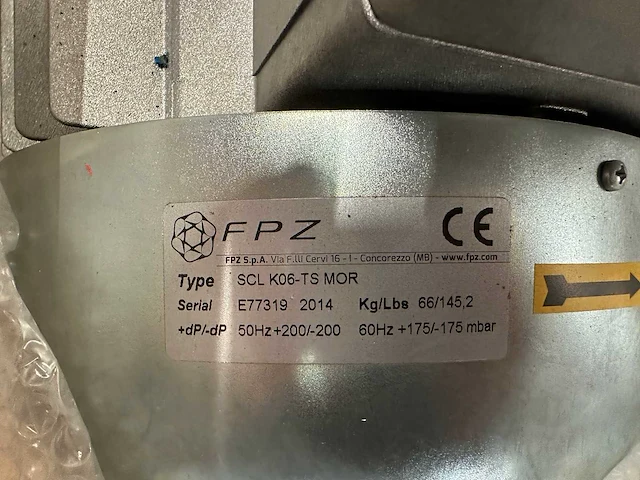 Fpz, bonora, hitop motor - partij industriële zijkanaalventilatoren / vacuümblowers met elektromotoren - afbeelding 6 van  8