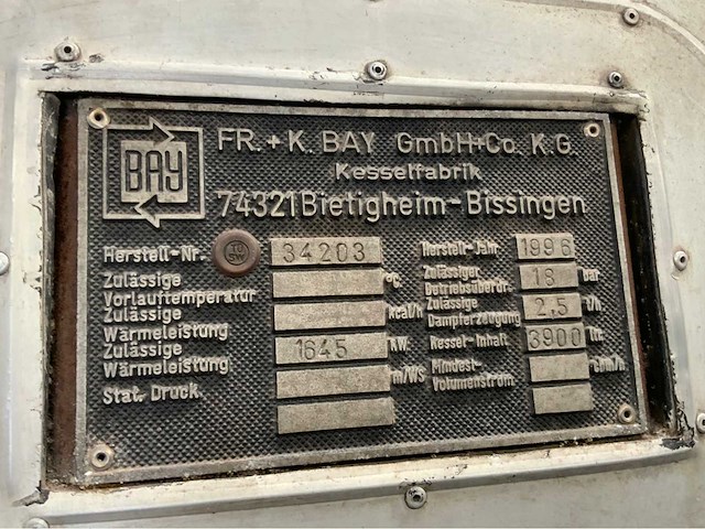 Fr. + bay 18 bar stoomketel - afbeelding 9 van  18