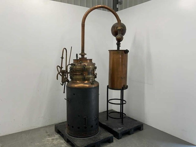 Fr. d'hondt - decoratieve antieke distilleerketel - afbeelding 5 van  12