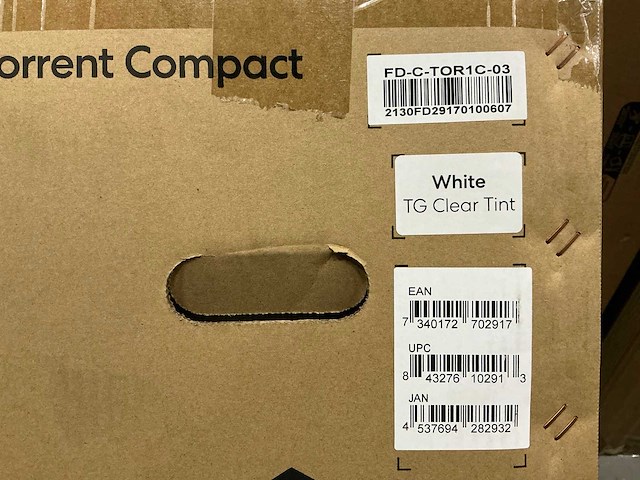 Fractal design torrent compact white tg clear tint - afbeelding 3 van  3