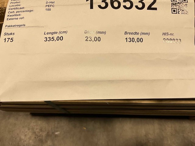 Fraké plank - 335x13x2,3 cm (50x) - afbeelding 8 van  8