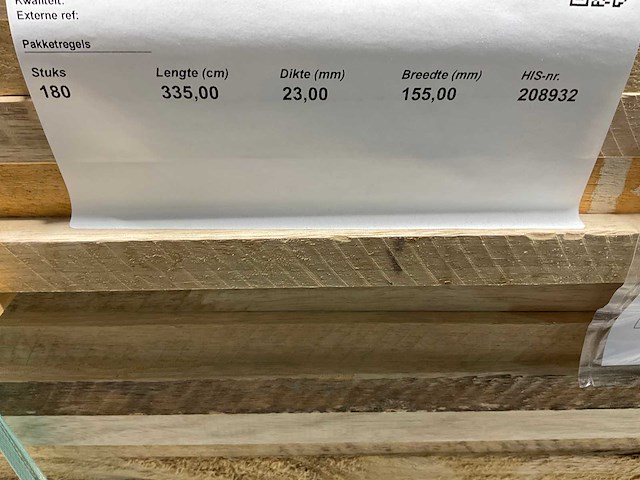 Fraké plank - 335x15,5x2,3 cm (40x) - afbeelding 8 van  8