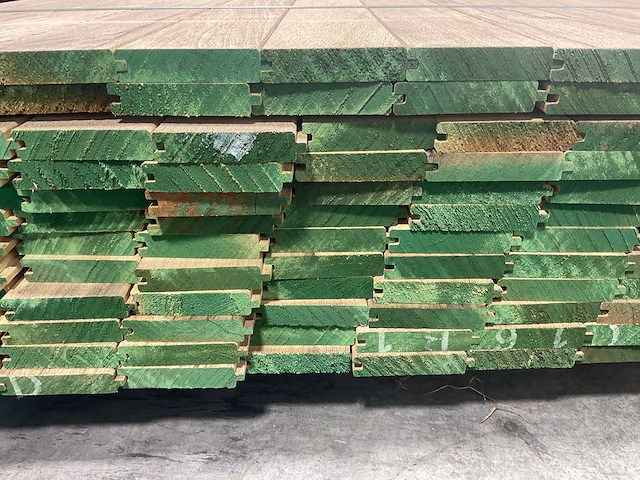 Fraké plank mes- en groef 225x9,8x2,2 cm (128x) - afbeelding 6 van  7