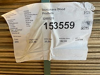 Fraké plank mes- en groef verbinding 215x14,2x2 cm (50x) - afbeelding 8 van  9
