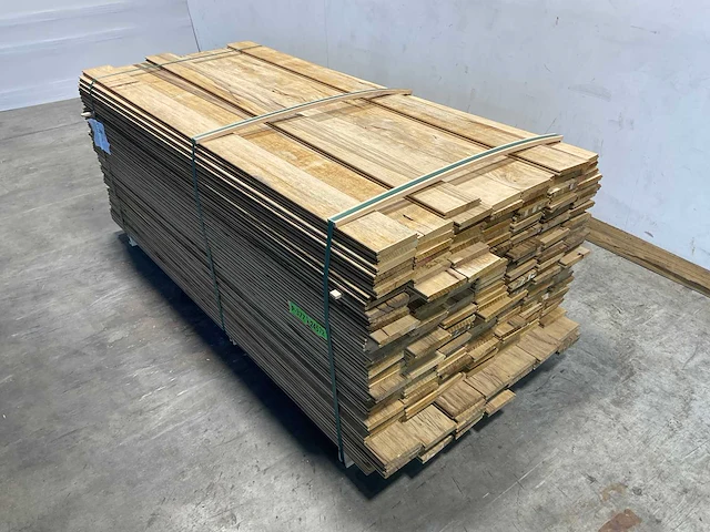 Fraké plank mes- en groef verbinding 215x14,2x2 cm (50x) - afbeelding 1 van  8