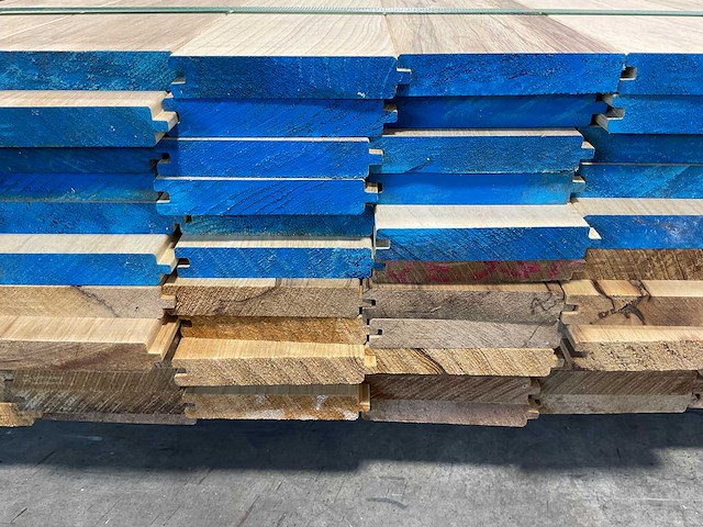Fraké plank mes- en groef verbinding 245x11,7x2 cm (104x) - afbeelding 7 van  9