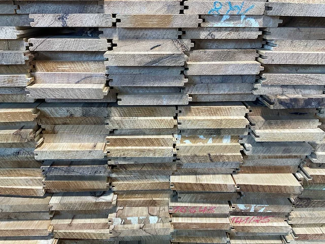 Fraké plank mes- en groef verbinding 245x14,2x2 cm (50x) - afbeelding 7 van  8