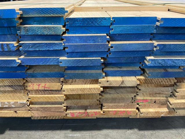 Fraké plank mes- en groef verbinding 275x11,7x2 cm (50x) - afbeelding 7 van  9