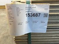 Fraké plank mes- en groef verbinding 275x11,7x2 cm (50x) - afbeelding 8 van  9