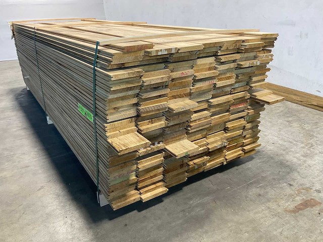 Fraké plank mes- en groef verbinding 275x14,2x2 cm (50x) - afbeelding 6 van  8