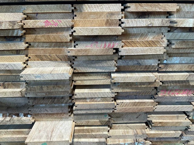 Fraké plank mes- en groef verbinding 275x14,2x2 cm (50x) - afbeelding 7 van  8
