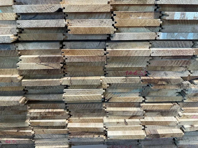 Fraké plank mes- en groef verbinding 305x14,2x2 cm (50x) - afbeelding 7 van  8