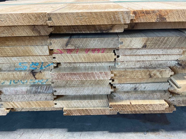 Fraké plank mes- en groef verbinding 335x14,2x2 cm (40x) - afbeelding 7 van  8