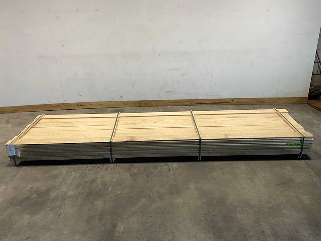 Fraké plank mes- en groef verbinding 395x14,2x2 cm (25x) - afbeelding 2 van  9