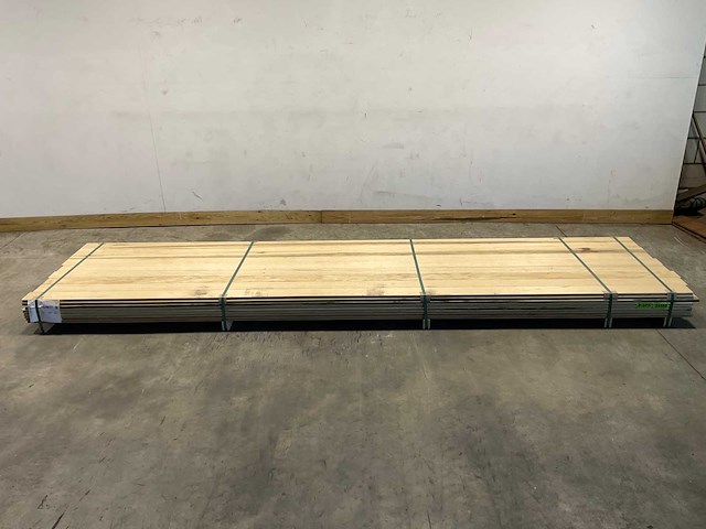 Fraké plank mes- en groef verbinding 425x11,7x2 cm (35x) - afbeelding 2 van  9