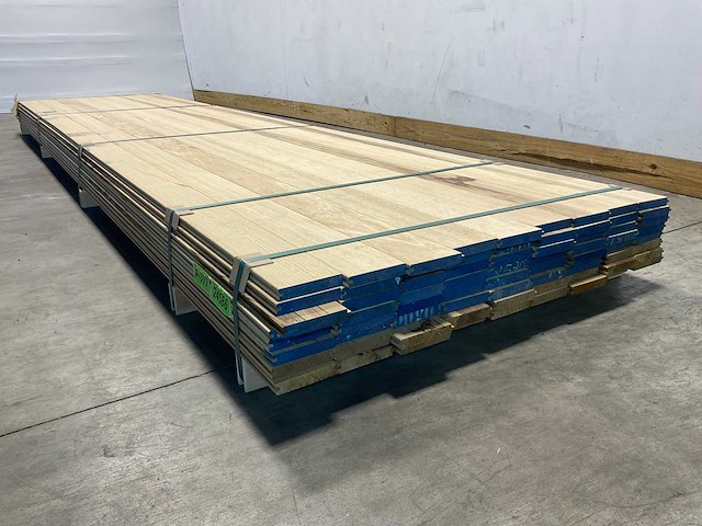 Fraké plank mes- en groef verbinding 425x11,7x2 cm (35x) - afbeelding 6 van  9