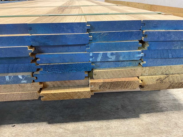 Fraké plank mes- en groef verbinding 425x11,7x2 cm (35x) - afbeelding 7 van  9