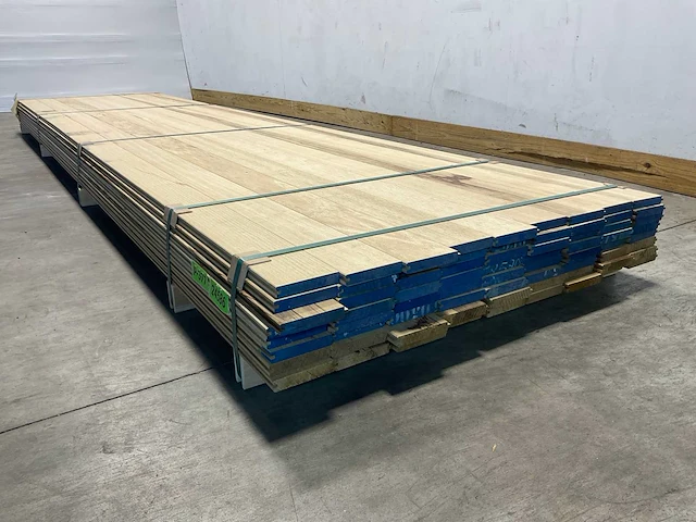 Fraké plank mes- en groef verbinding 425x11,7x2 cm (35x) - afbeelding 6 van  8