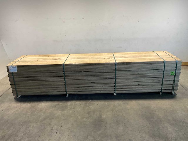 Fraké plank mes- en groef verbinding 425x14,2x2 cm (35x) - afbeelding 2 van  9