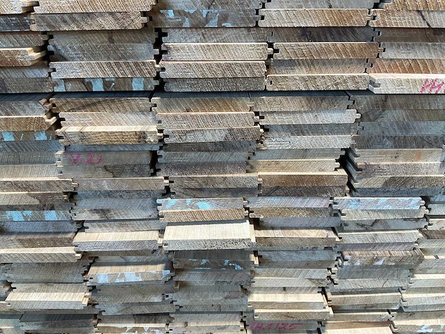Fraké plank mes- en groef verbinding 425x14,2x2 cm (35x) - afbeelding 7 van  9
