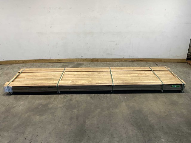 Fraké plank mes- en groef verbinding 425x9,2x2 cm (50x) - afbeelding 2 van  8