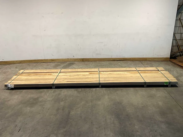 Fraké plank mes- en groef verbinding 455x11,7x2 cm (35x) - afbeelding 2 van  8